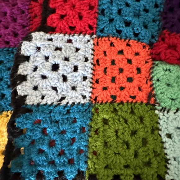 Women Handmade Retro Open Cardigan Crochet Square Knitted Sweaters‎ #990 - Picture 7 of 14